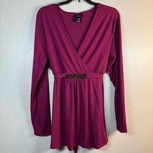Oh baby motherhood Elegant Burgundy Long Sleeve Top SZ:XL